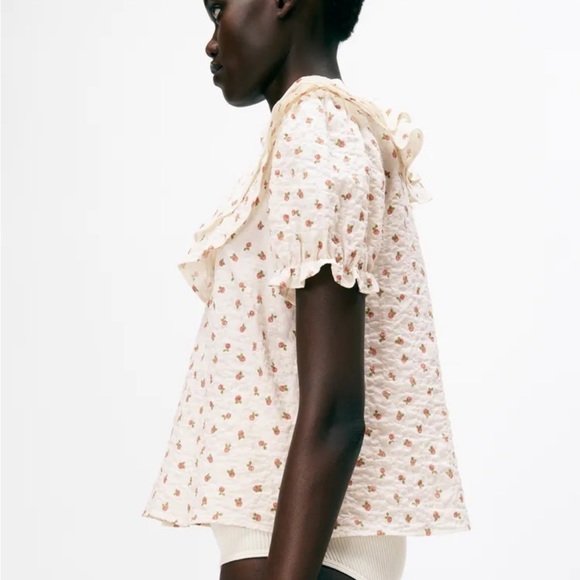 Zara Ruffled Rustic Shirt - Picture 2 of 6